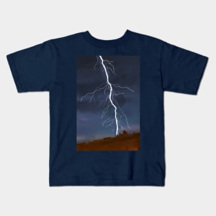 Struck by Lightning Kids T-Shirt